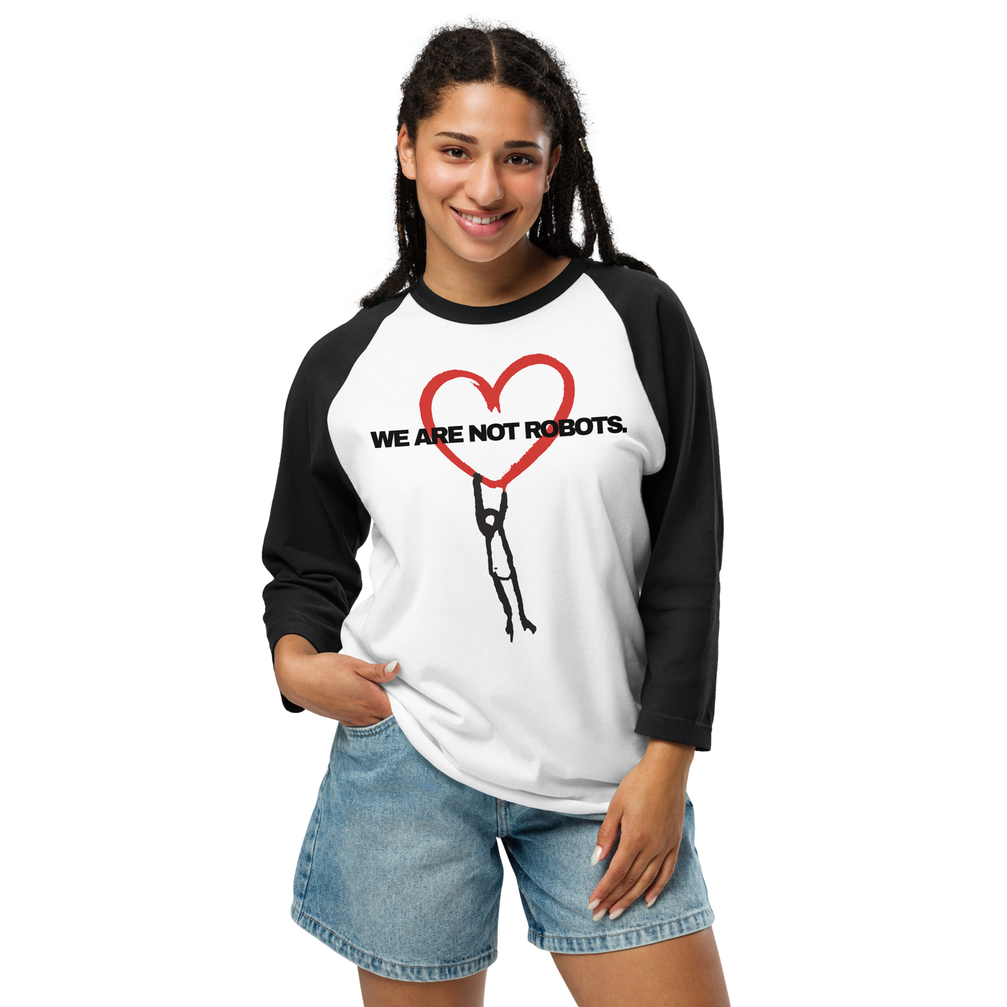 WE ARE THE HANGING HEART - 3/4 sleeve raglan shirt