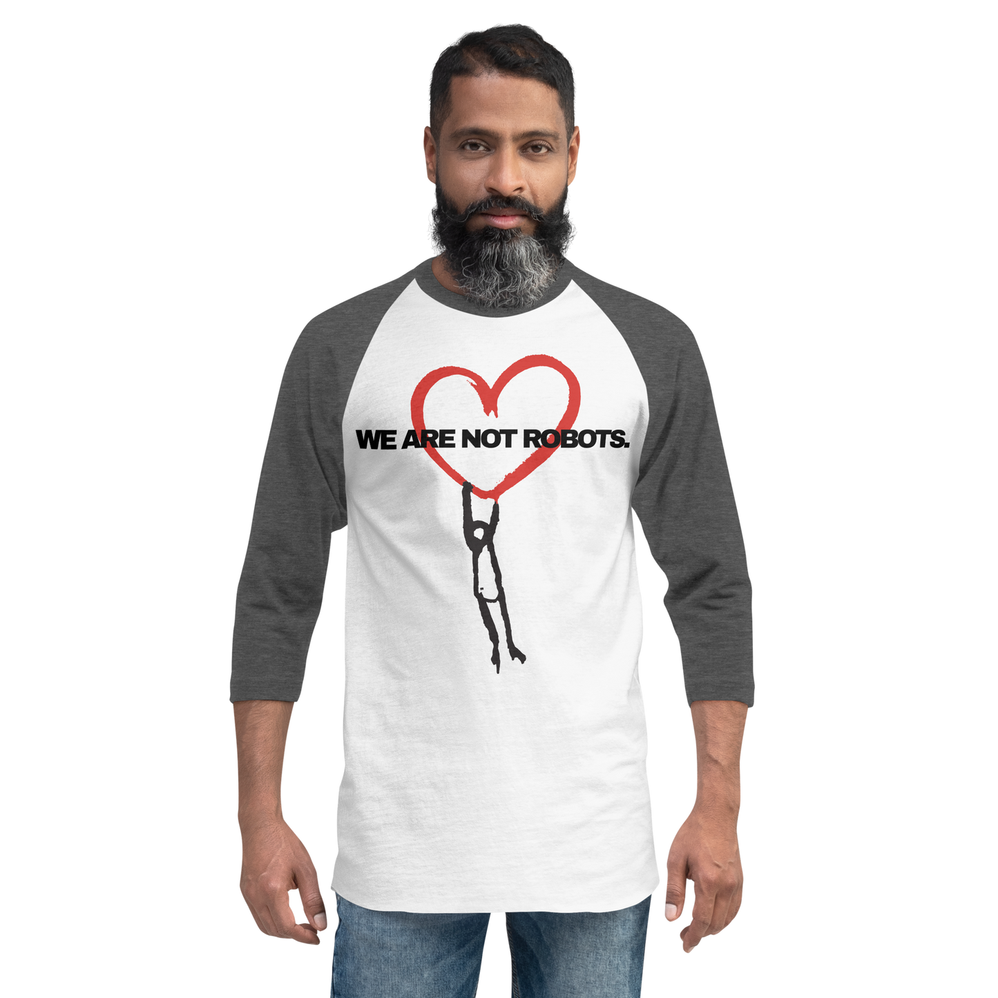 WE ARE THE HANGING HEART - 3/4 sleeve raglan shirt